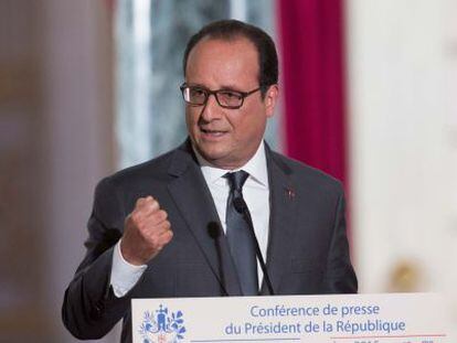 El president francès, François Hollande, avui a l'Elisi.