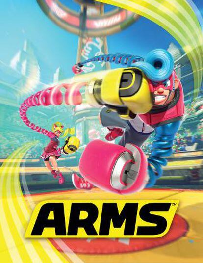 Póster del videojuego 'ARMS' de Nintendo.