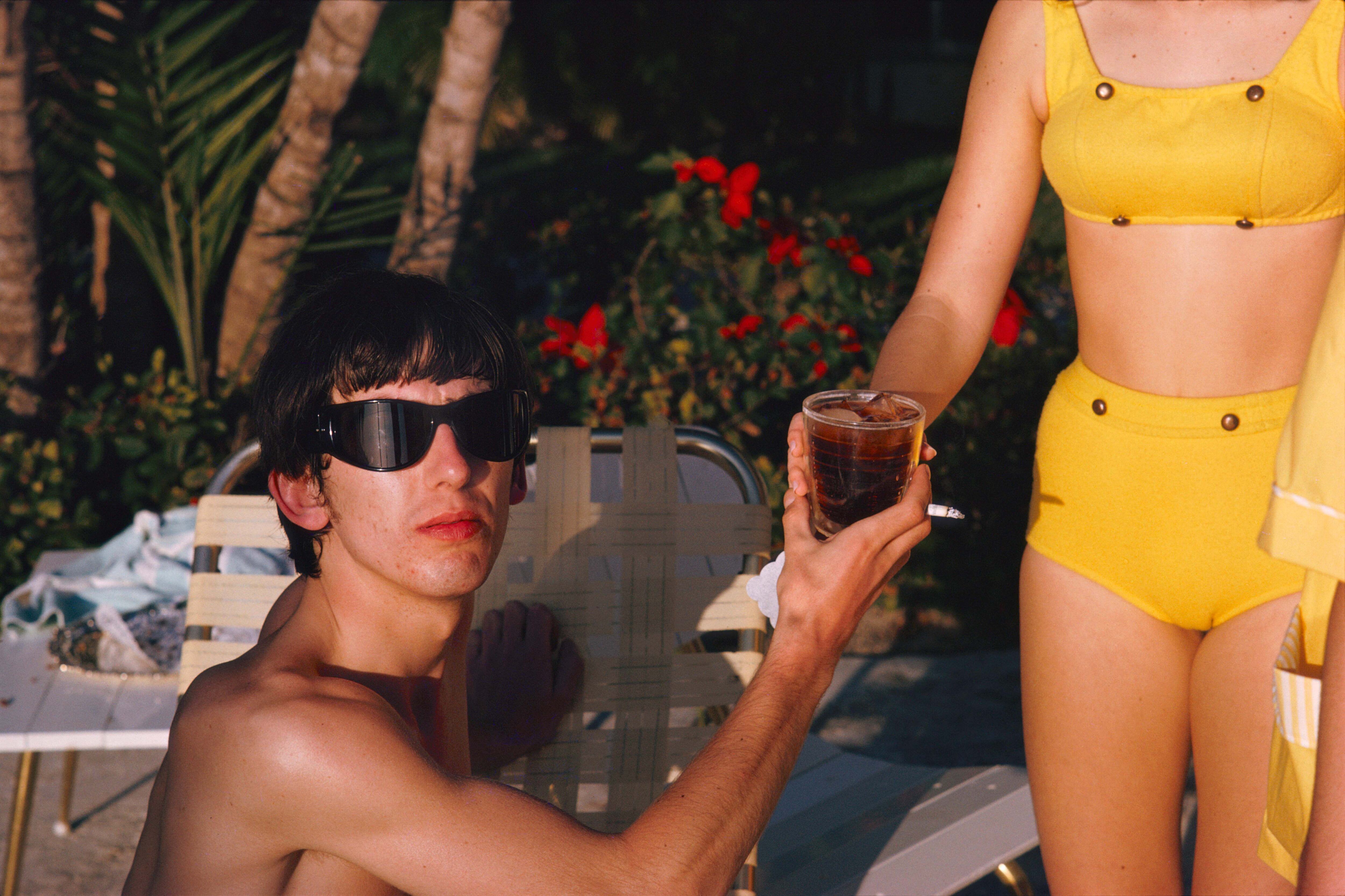 George Harrison, retratado en Miami Beach, en 1964.