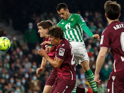 Juanmi hace el segundo gol del Betis a la Real en el 4-0 de Liga jugado en el Benito Villamarín.