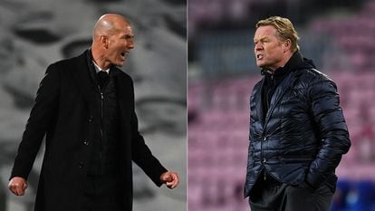 Zinedine Zidane y Ronald Koeman, esta temporada.