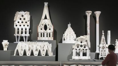 Vista de la exposición de Antoni Gaudí.