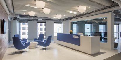 Imagen de la nueva oficina de BBVA.