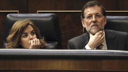 Mariano Rajoy en el Congreso de los Diputados el 24 de abril. 