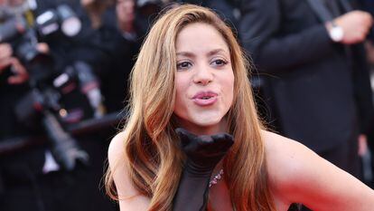 Shakira asiste a la proyección de 'Elvis' durante el 75º festival anual de cine de Cannes, el 25 de mayo de 2022.