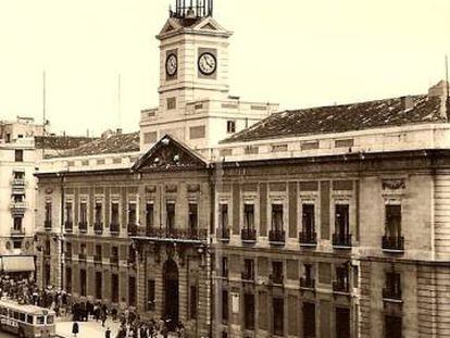 Fachada de la antigua Dirección General de Seguridad en la Puerta del Sol de Madrid. 
