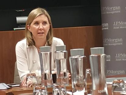 Karen Ward, estratega jefe de JP Morgan AM para EMEA, en la presentación de sus perspectivas de 2020.