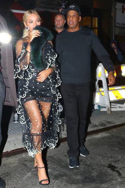 Beyoncé y Jay-Z, abandonando un club nocturno en Nueva York, el pasado noviembre. Una de las últimas fotografías en público del matrimonio.