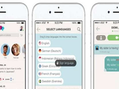 Las t&iacute;picas quedadas para practicar un idioma se han trasladado a la pantalla de los m&oacute;viles gracias a aplicaciones como Tandem.