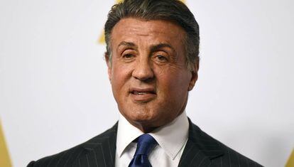 Sylvester Stallone, en la comida de los premios Oscar 2016.