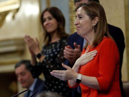 Ana Pastor, en la última sesión como presidenta del Congreso de los Diputados.