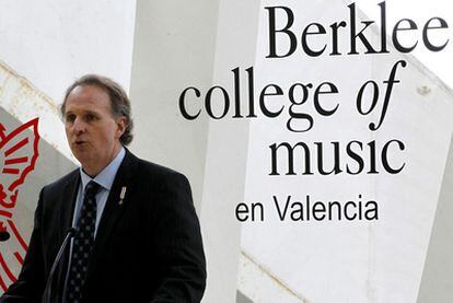 Roger H. Brown, presidente de Berklee College of Music, ayer en el Palau de les Arts.