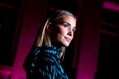 Maria Pombo, en la Cibeles Fashion Week Madrid, en enero.