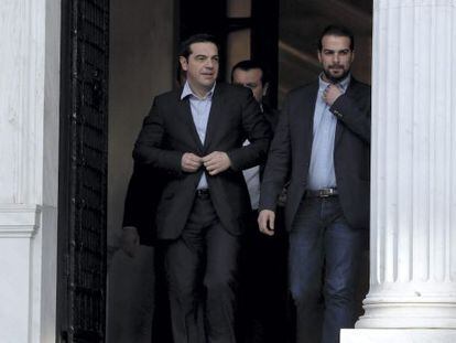 Alexis Tsipras, ahir després de prestar jurament.