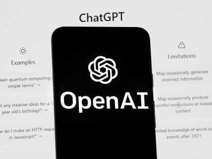 El logo de OpenAI, creador de ChatGPT.