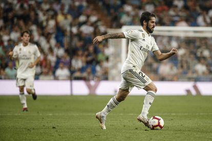 Isco, durante el partido contra el Espanyol.