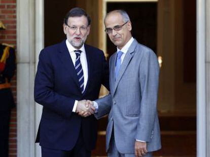 Mariano Rajoy i el cap del Govern d'Andorra, Antoni Martí.