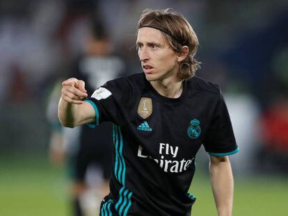 Luka Modric, contra el Al-Jazira en el Mundialito.