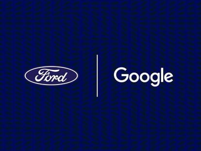 Logos de Ford y Google.