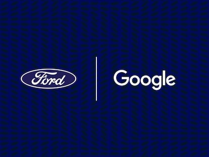 Logos de Ford y Google.