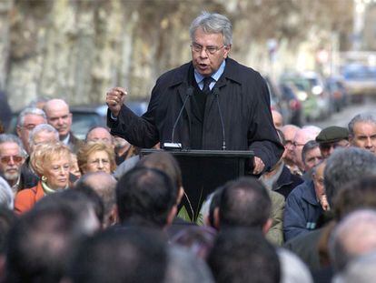 El ex presidente del Gobierno Felipe González durante una intervención en un acto.