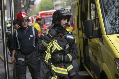 A firefighter, in a 2016 file image.