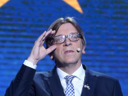 Guy Verhofstadt en un debate el pasado jueves.