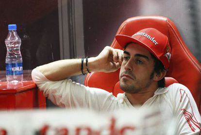 Fernando Alonso, en Nueva Delhi