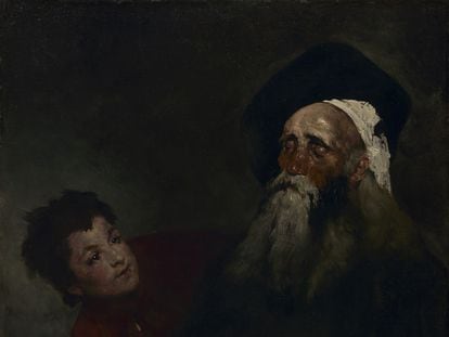 'El Lazarillo de Tormes y su maestro ciego' (antes de 1880); óleo sobre tela de Theodule Ribot.
