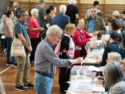 Ambiente electoral en Barcelona.