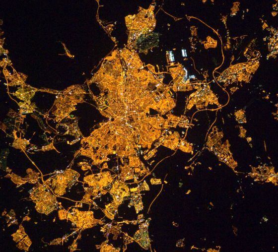 Imagen tomada en febrero desde la Estación Espacial Internacional (código ISS030-E-82053 en el archivo de la NASA).