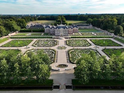 Vista aérea del palacio de Het Loo, en Apeldoorn.