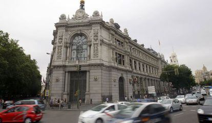 Fachada del Banco de Espa&ntilde;a en la plaza Cibeles de Madrid.