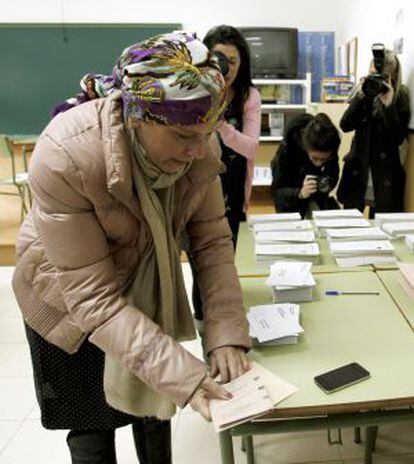 La candidata al Congreso por Geroa Bai Uxue Barkos.