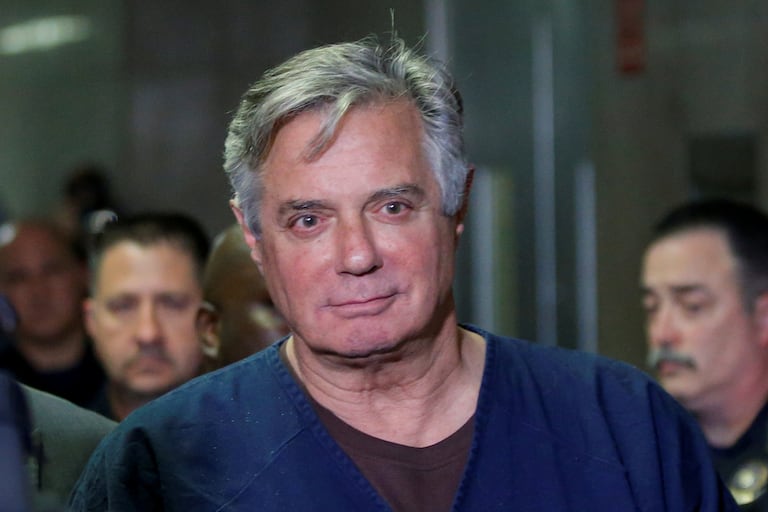 El exjefe de campaña de Donald Trump, Paul Manafort, en la corte de Nueva York.