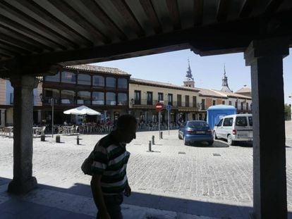 Plaza Mayor de Navalcarnero, donde está el Ayuntamiento de la localidad.