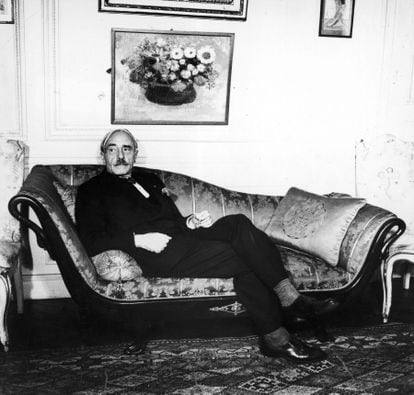 Paul Valéry, en su casa en 1935. 