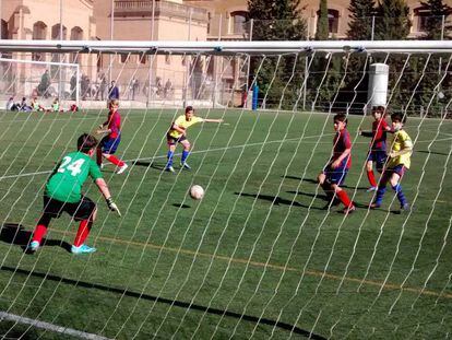 Un partido de infantiles en Catalu&ntilde;a. 