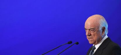 El presidente del grupo BBVA Francisco González Rodríguez, durante la reunión nacional de consejeros de BBVA Bancomer en Ciudad de México (México).