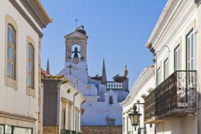 Centro histórico de Faro, en el Algarve.