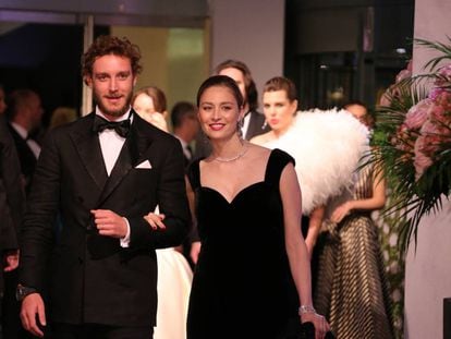 Pierre Casiraghi con Beatrice Borromeo, en el Baile de la Rosa el pasado marzo.