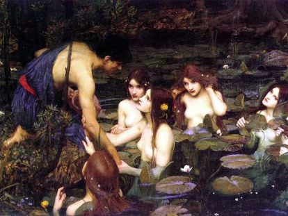 &#039;Hylas y las ninfas&#039; de John William Waterhouse.
