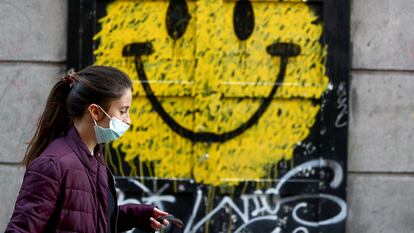 Una pintada de un 'smiley' en Madrid