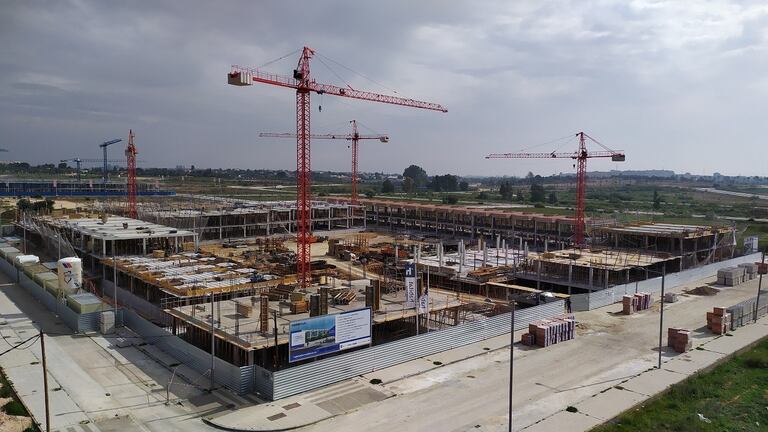 Una promoción de viviendas en construcción, la semana pasada.