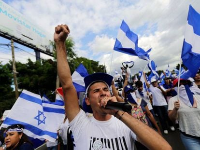 Protestas en contra del Gobierno en Managua (Nicaragua), el pasado 18 de agosto. 