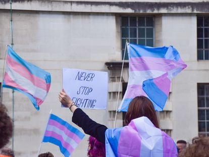 Manifestación del Orgullo Trans el pasado 2021 en Londres.