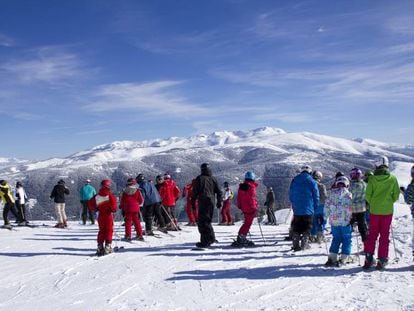 Una pista de esquí de la estación de La Molina.