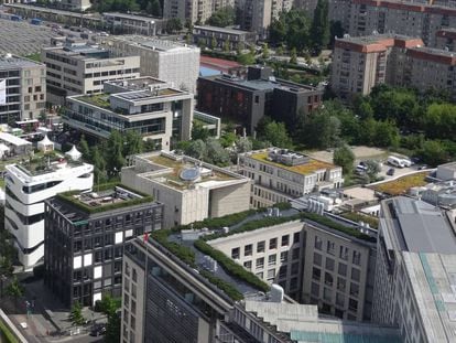 Tejados verdes en Berlín.