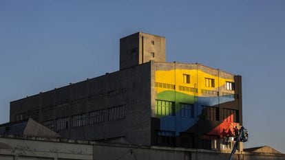 El mural de Elian Chali en la Nau Bostik de Barcelona.