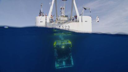 Investigación submarina en las Azores.